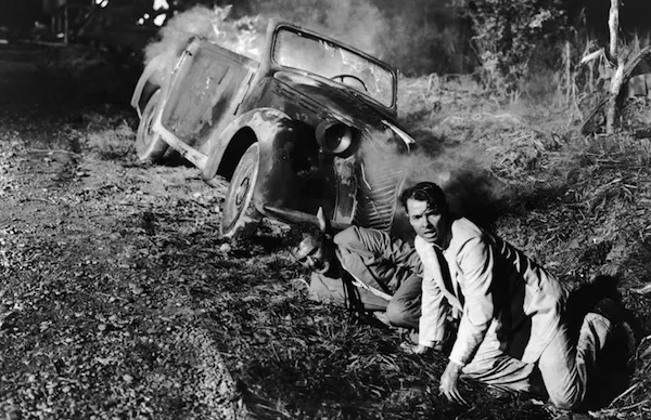 Michael Redgrave and Audie Murphy in The Quiet American (Photo: Twilight Time)