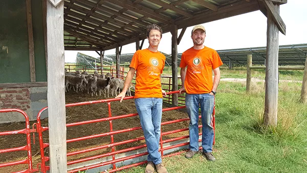 Sun Raised sales rep Brooks Mixon (left) and ground maintenance supervisor Brock Philips. (Photo by Alison Leininger)
