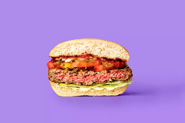 Hey, that burger’s got fake blood! (Photo by Giselle Guerrero)