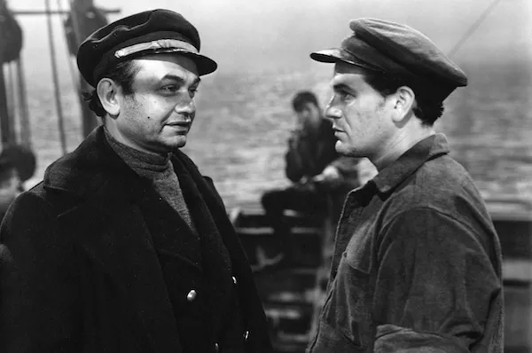 Edward G. Robinson and John Garfield in The Sea Wolf (Photo: Warner Bros.)
