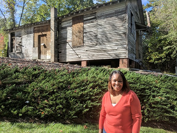 Lu-Ann Barry decided to get proactive in helping save the school after learning about it at the Charlotte Museum of History. (Photo by Ryan Pitkin)