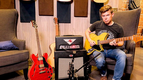 Midwood Guitar Studio manager Dan Hood picks a Novo Serus T electric in a demo video.