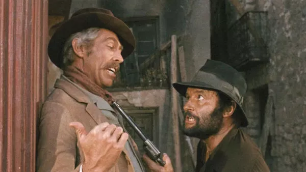 James Coburn and Rod Steiger in A Fistful of Dynamite (Photo: Kino & MGM)