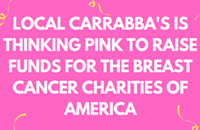 Local Carrabba's is Thinking Pink to Raise Funds for the Breast Cancer Charities of America