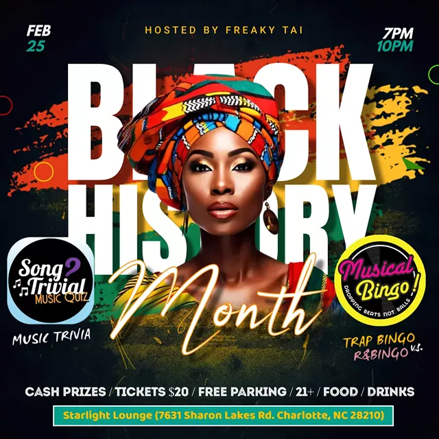 Black History Month: Music Bingo + Music Trivia - Vimarsana News