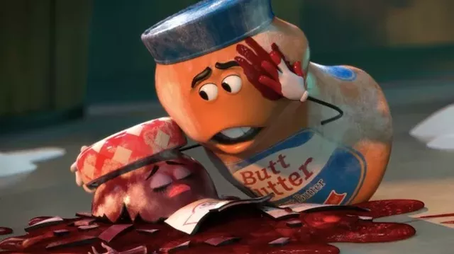 Masked Guy At A Sausage Party