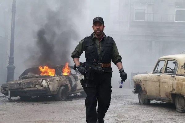 When Chuck Norris donates blood, he asks for a gun and a bucket. (Photo: Lionsgate)