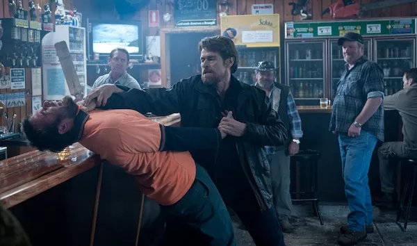 Willem Dafoe (center) in The Hunter