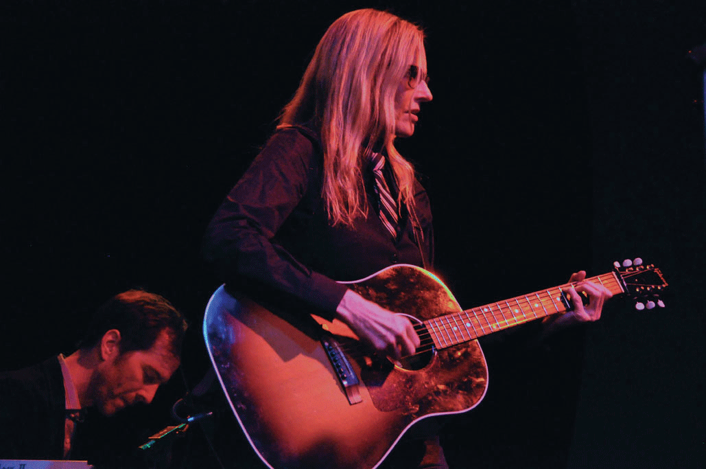Aimee Mann perfoming at the Bearsville Theater on January 20. - MICHAEL LAMUNIERE