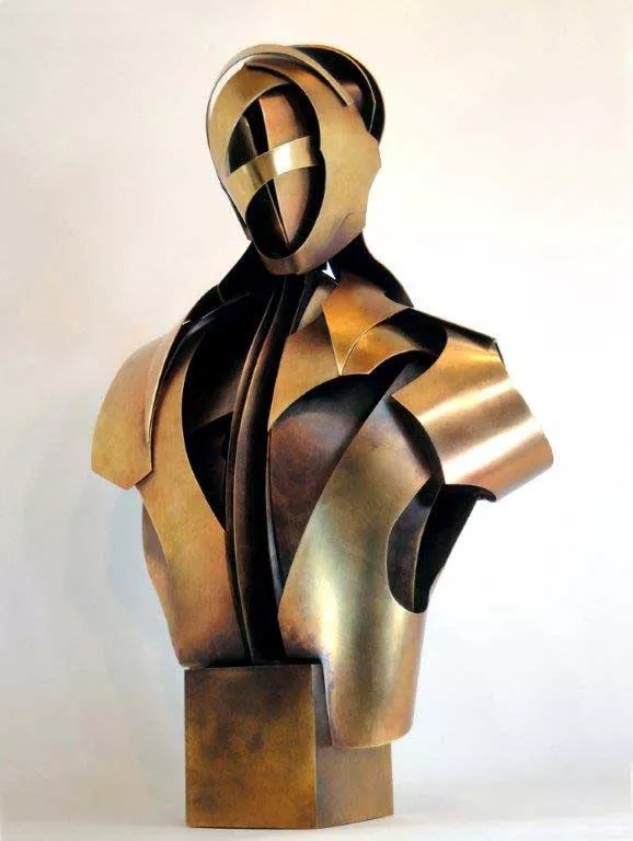 Alex Kveton's statue "Socrates" featured in "Group Show #5: Mostly 3D" at Wired Gallery in High Falls.