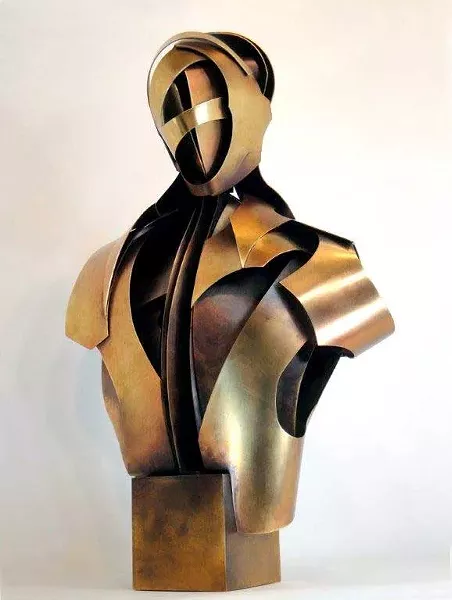 Alex Kveton's statue "Socrates" featured in "Group Show #5: Mostly 3D" at Wired Gallery in High Falls.