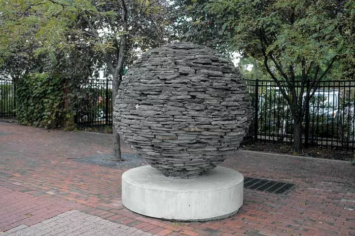Beehive sculpture on Main Street, Poughkeepsie - DAVID MORRIS CUNNINGHAM