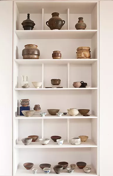 Chaleff and Kim’s pottery collection ranges from pieces from 4,500 BCE to work by contemporary Americans like Karen Karnes. - DEBORAH DEGRAFFENREID