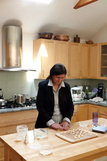 Chef Linda Anctil rolls out parmesan gnocchi - . PRESTON + SCHLEBUSCH
