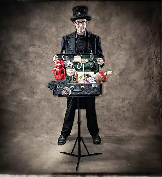 David London brings his suitcase of magic to Sugar Loaf this month. - CHRISTOPHER MYERS