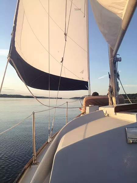 Getting away, if only for a few hours, on the Hudson River with the Tivoli Sailing Company.