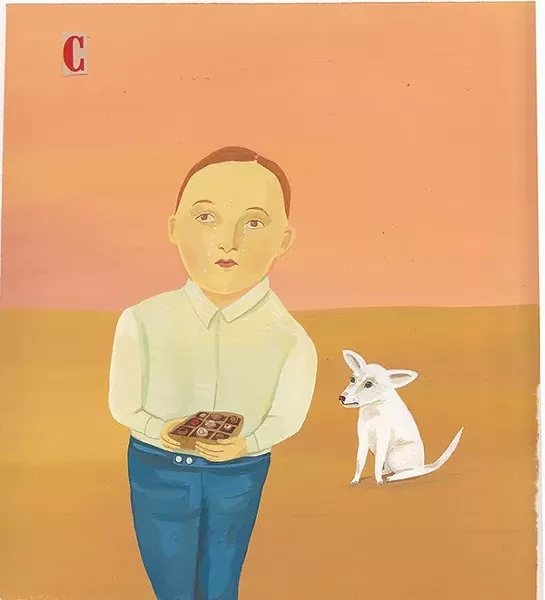 Illustration by Giselle Potter from To Do: A Book of Alphabets and Birthdays will be exhibited at Carrie Haddad this month.