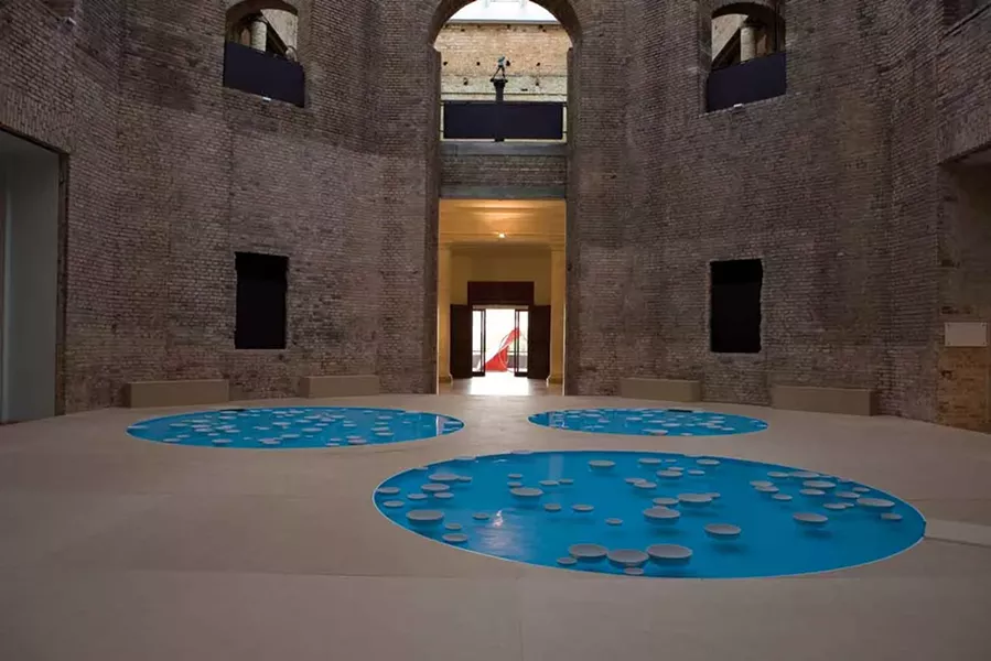 Installation view from Céleste Boursier-Mougenot’s Variation, Pinacothèque, Sao Paulo, Brazil, 2009. Boursier-Mougenot will install his index (v.4) at EMPAC this month.