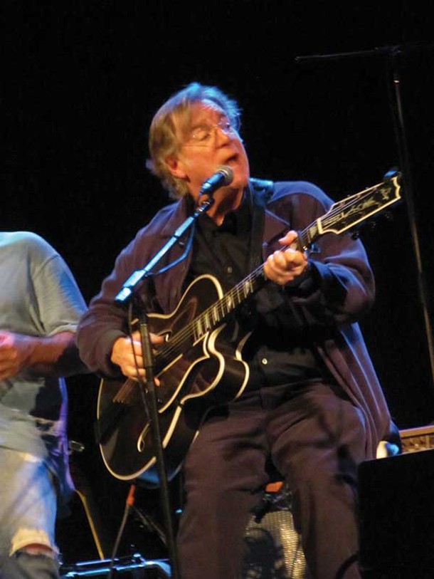 John Sebastian at Hudson Valley Artists' Hurricane Sandy Relief Concert Benefit for Family of Woodstock and the American Red Cross at Bearsville Theater on November 11. - MARIAN TORTORELLA.