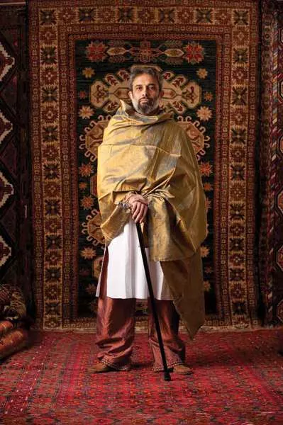 Joydeep Roy-bhattacharaya at Anatolia Tribal rugs in Woodstock - JENNIFER MAY
