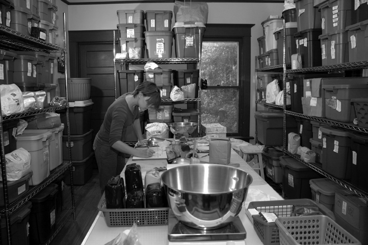 Kaitlyn Owen, a culinary student, at work in the production room at Divinitea in Schenectady. - HILLARY HARVEY