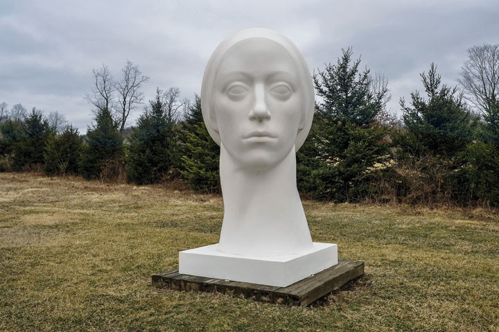 Leucantha a sculpture by Philip Grausman at the OMI International Arts Center in Ghent. - DAVID MORRIS CUNNINGHAM