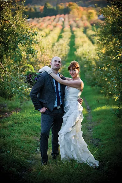 Liz and Oren on Liberty View Farm in Highland. Photo courtesy Maggie Heinzel-Neel.