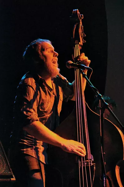 Luke Ydstie of Blind Pilot performs at the Bearsville Theater on February 14. - MICHAEL LAMUNIERE
