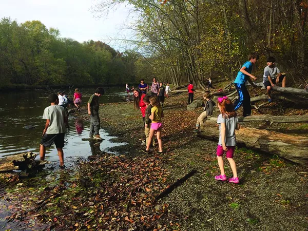 Montgomery Montessori School students at play during their three-hour independent individual work period in the morning.