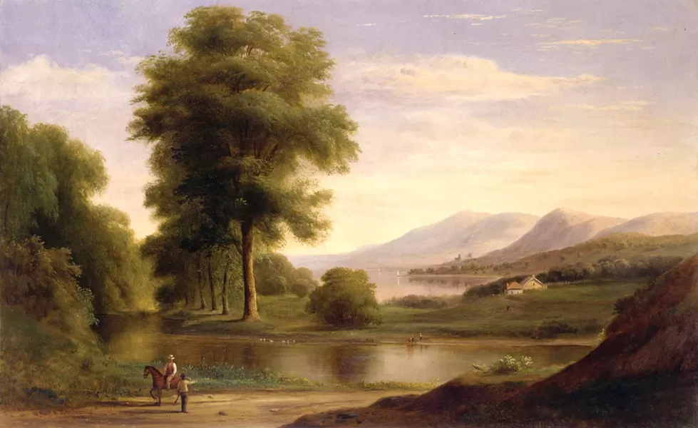 Robert S. Duncanson, untitled, oil on canvas, 18.5″ × 31.5″, 1861. - COURTESY OF MICHAEL ROSENFELD GALLERY