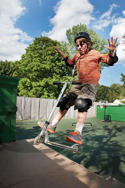 Satch Waldman at Woodstock Youth Center Skate Park.