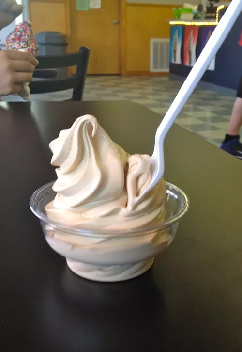 Soft serve coffee ice cream