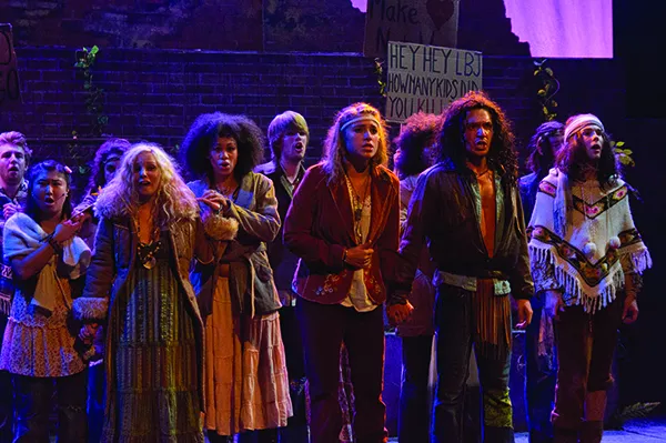 The 2011 production of “Hair” at the Woodstock Playhouse. - MATTHEW WRIGHT OF FIG TREE PHOTOGRAPHY