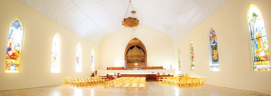 The 4,000-square-foot Celebration Chapel is a nondenominational space for weddings in Kingston. Photo: Paul Joffe. - ION ZUPCU