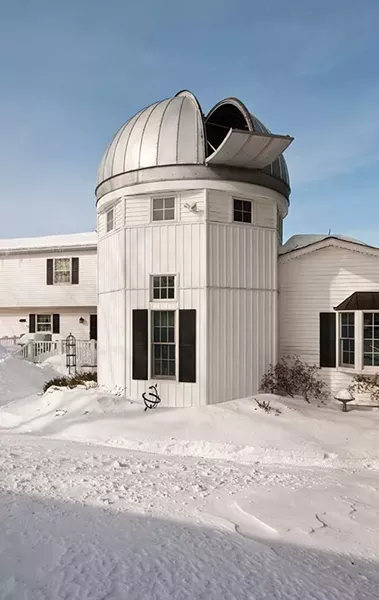 The Antols built an addition onto their home that is topped by an astronomical observatory. - DEBORAH DEGRAFFENREID