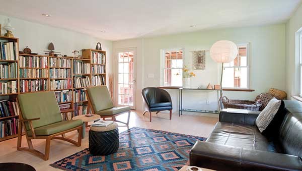 The living room, which features many pieces of furniture made by Puryear. - DEBORAH DEGRAFFENREID