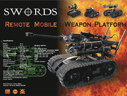 The swords robot briefly used by the US military in Iraq.