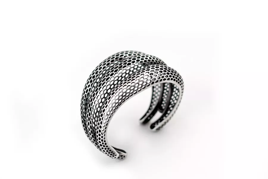 "Triple Snakeskin Bracelet" by Rachel Atherley - RACHELATHERLEY.COM