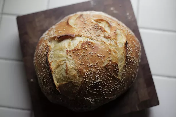 No-knead sesame sourdough bread - BEA RUE STUDIOS