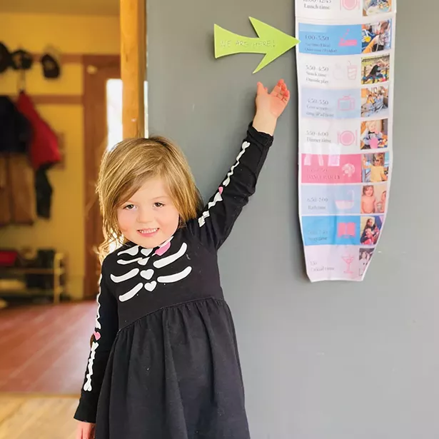 Downton’s daughters, four-year-old Wylder.