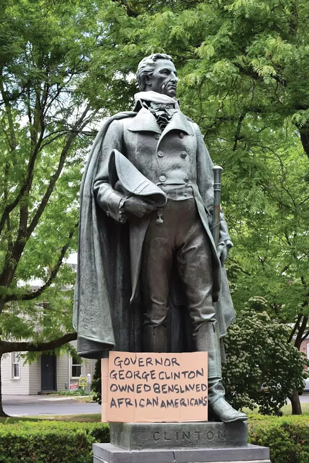 Statue of Governor George Clinton in Academy Green Park in Kingston. - PHOTO: FRANCES CATHRYN