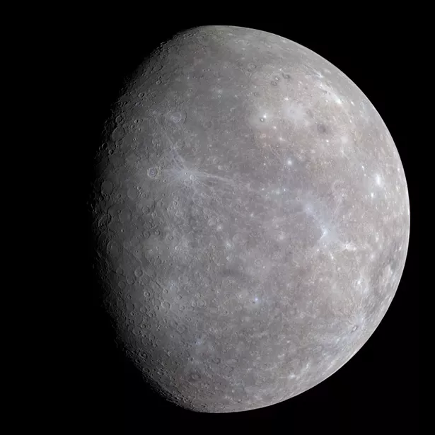Enhanced-color image of Mercury from first MESSENGER flyby. - NASA