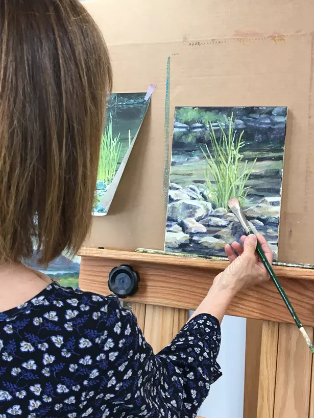 Silvana Tagliaferri, landscape painter, Germantown, NY