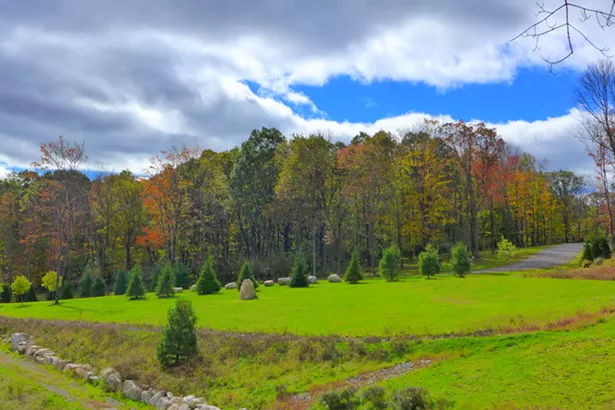 The grounds at the Dharmakaya Center for Wellbeing in Cragsmoor