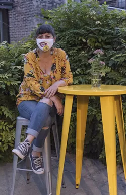 Kat Dunn in a Buttercup mask. - SABRINA EBERHARD