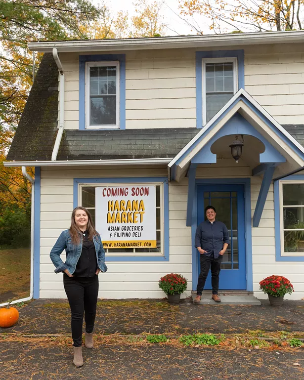 Eva Tringali (left) and Christina Mauricio (right), owners of Harana Market
