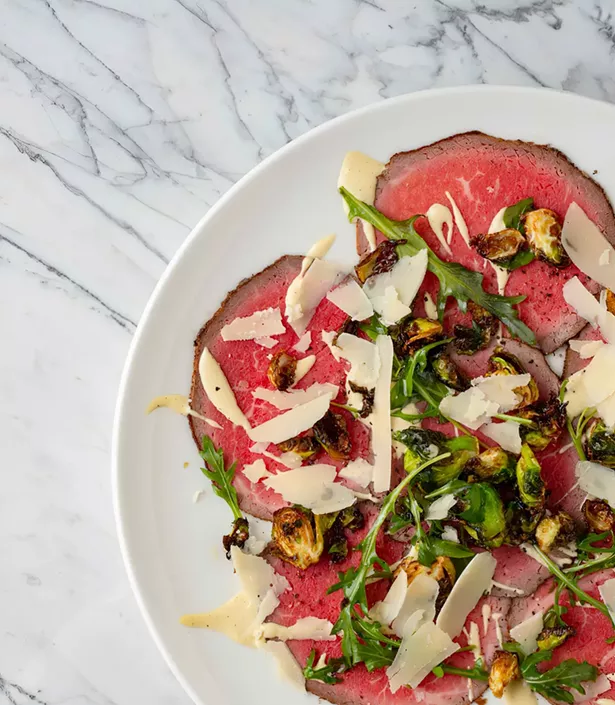 Beef carpaccio from Il Figlio Enoteca in Fishkill