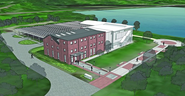 Rendering of the Beatrice G. Donofrio Environmental Education Complex - IMAGE COURTESY OF CLARKSON UNIVERSITY