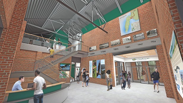 The future Welcome Center at the Beatrice G. Donofrio Environmental Education Complex - IMAGE COURTESY OF CLARKSON UNIVERSITY