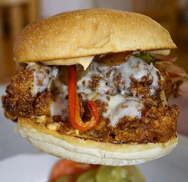 Cajun fried chicken sandwich